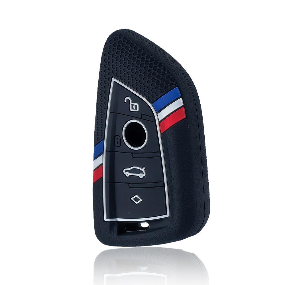 For BMW X1 X3 X4 X5 X6 Series 1 2 3 5 7 G20 G02 G05 G31 G23 F34 F15 F40 IX3 New Silicone Remote Car Key Cover Keychain Key Case