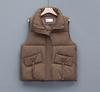 Large Size Down Cotton Vest Women's Short Autumn Wear Design Sense Thickened Vest Cardigan Jacket