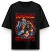 One Piece Anime Vier Kaiser Druck Oversize Baumwoll T-Shirt Herren und Damen Harajuku Trend Y2K Lässig Sommer Schweißabsorbierend T-Shirts