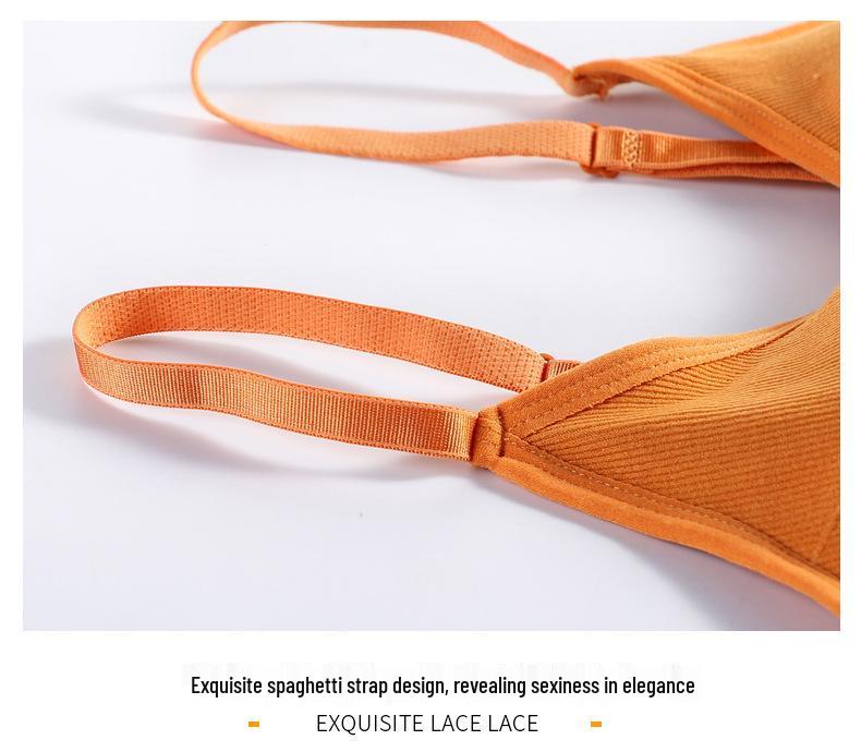 Seamless Ribbed Spaghetti Strap Bustier Vest for Women