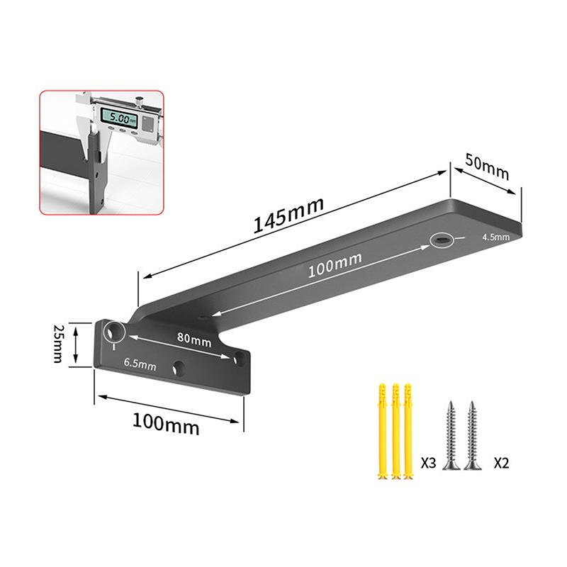 Suport raft de perete Trepied suspendat Suport raft Ascuns Fixat pe perete Raft de depozitare cu compartimentare Rafturi Suport unghiular Îngroșat