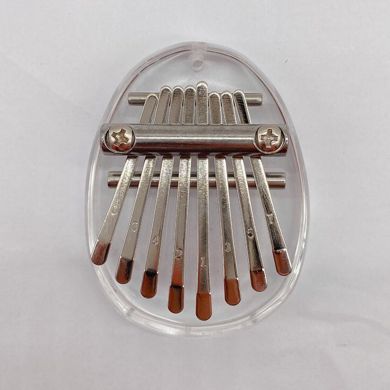 8-Ton Mini-Daumenklavier: Massivholz & Kristall Transparentes Kalimba