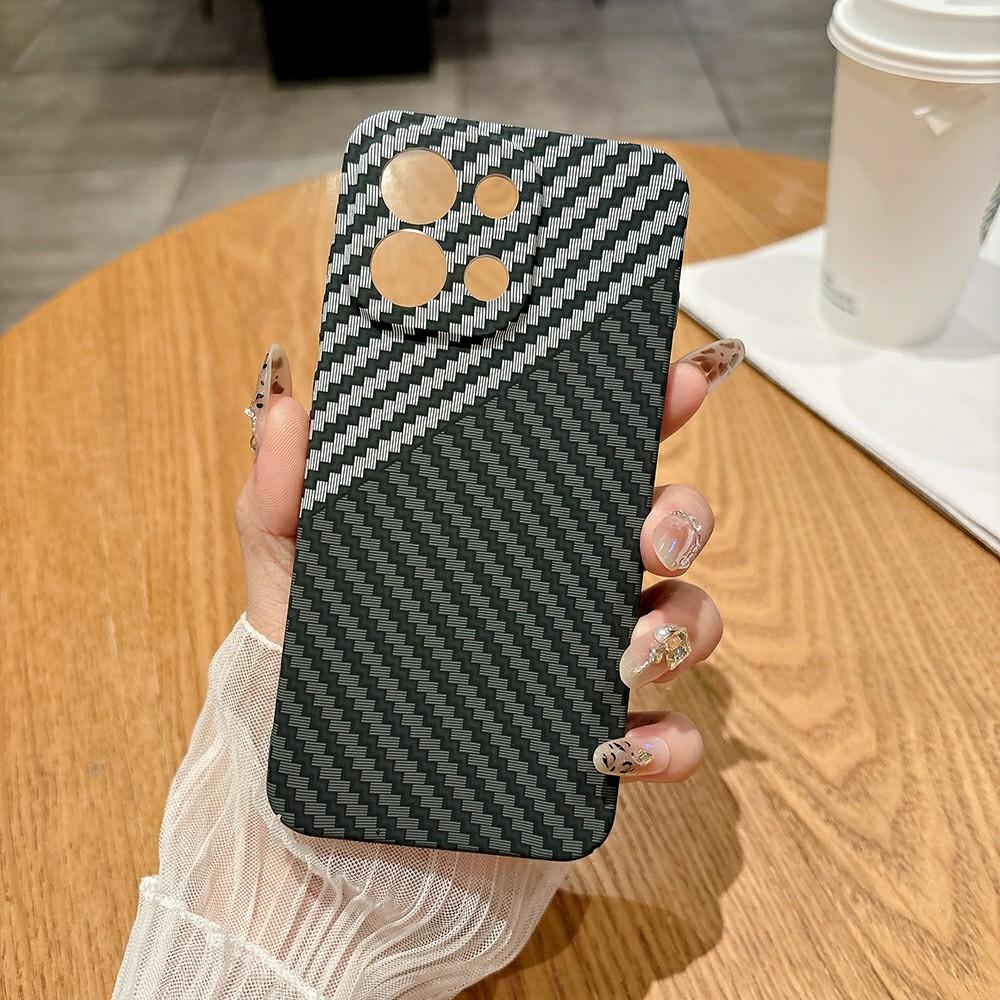 For OnePlus 13T 5G Case Hard PC Phone Cover Carbon Fiber Texture Drop Proof