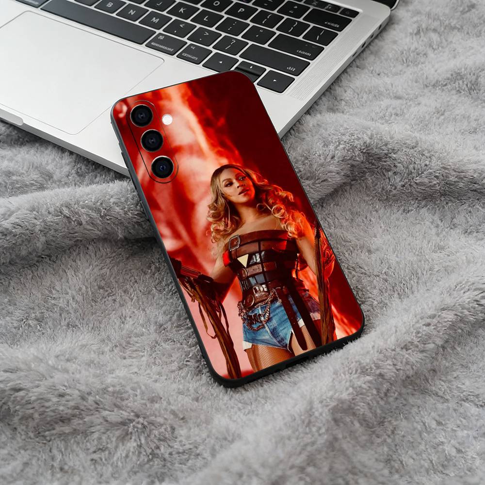 pop diva-B-eyoncé Phone Case For Samsung Galaxy A73,A71 A72,A70,A53,A52,A51,Soft Silicone Black Cover