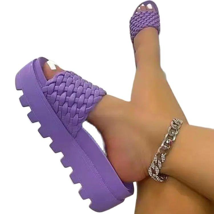 Fashion Spring/Summer 2025 women Luxury Shoes Slipper Summer PU leather Women's Sandal Casual Slides Outdoor Female ms Flip Flops