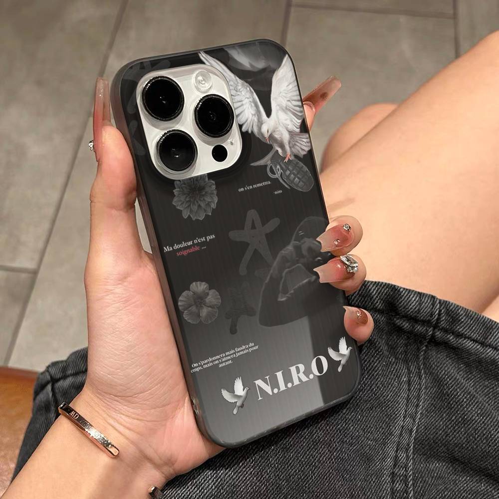 N-NIRO OX7 Phone Case For IPhone 17 16 15 14 Plus 13 12 11 Pro Max Pro Wave Corrugated Cover