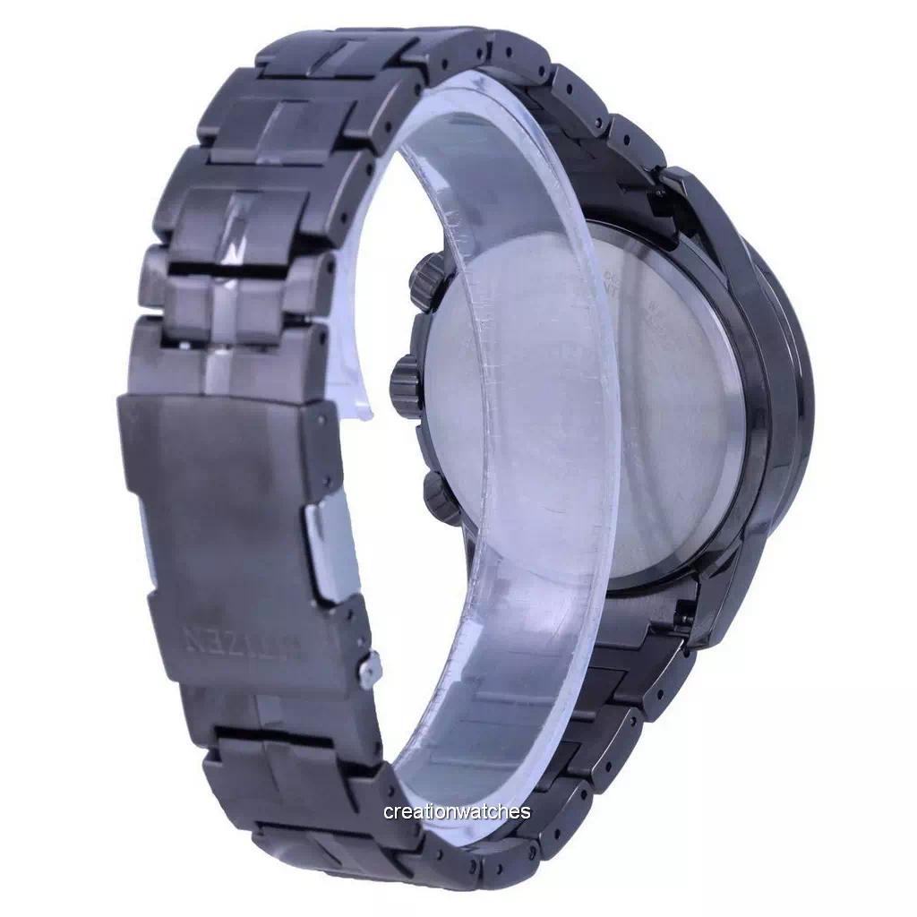 Citizen PCAT Black Dial Radio Controlled Chronograph Atomic Eco-Drive CB5887-55H 200M Men's Watch
