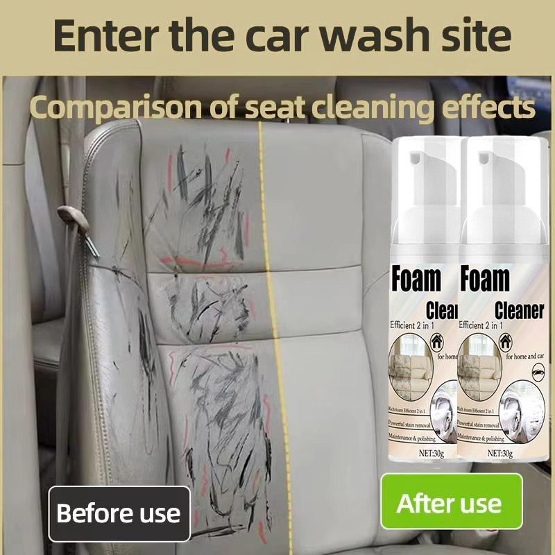 Multi-Functional Foam Cleaner Set: Wash for Automotive Interior Upholstery, Plastic Instrument Panel, Steering Wheel parts