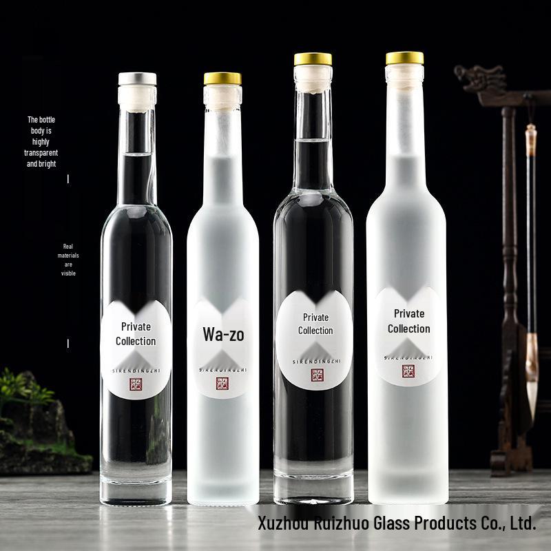 375ml High-Grade Frosted Glass Bottle for Vodka, Ice Wine, or Red Wine