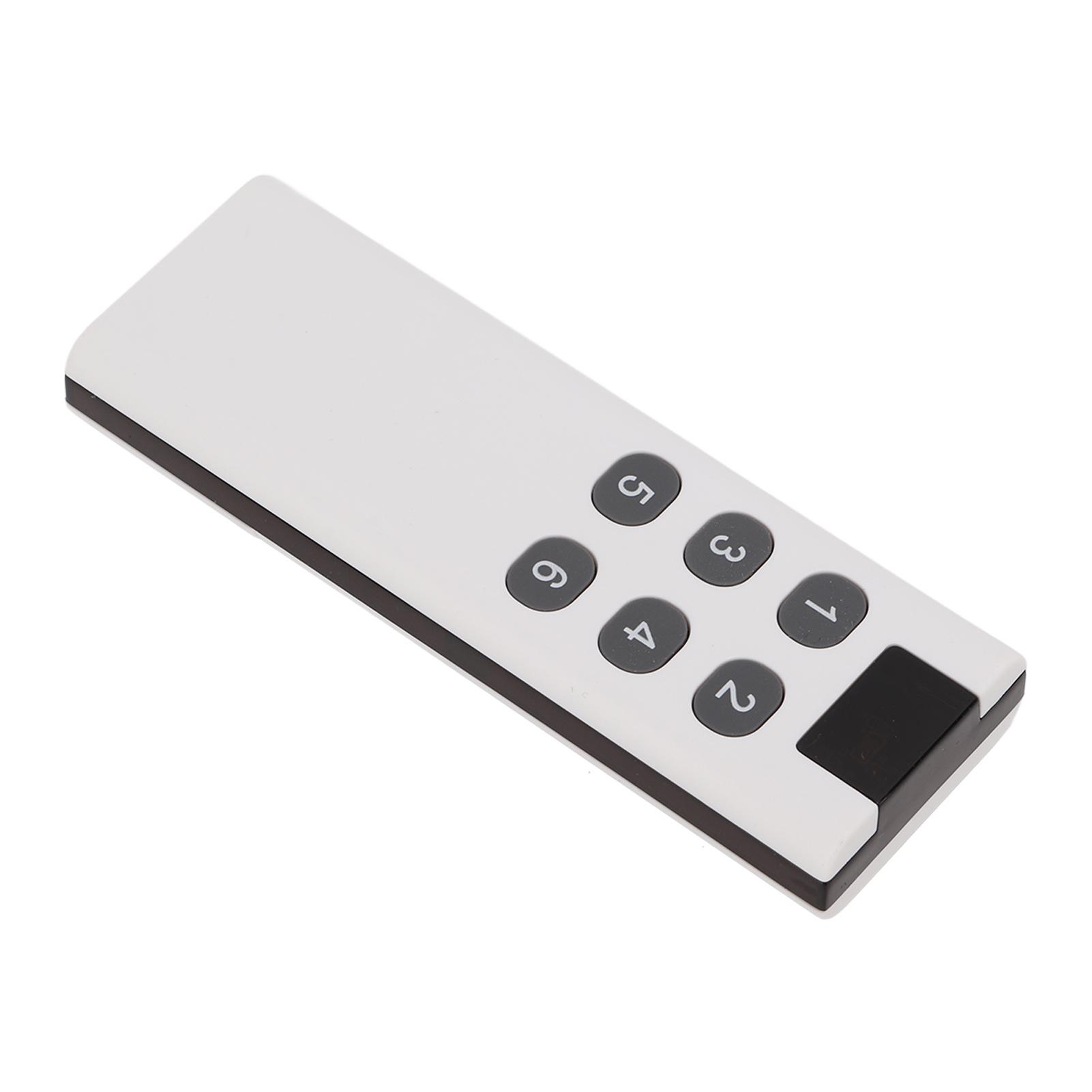 

433MHz Remote Control 6 Keys 100 Meters High Sensitivity Fashionable Design Wide Application Wireless Remote Control