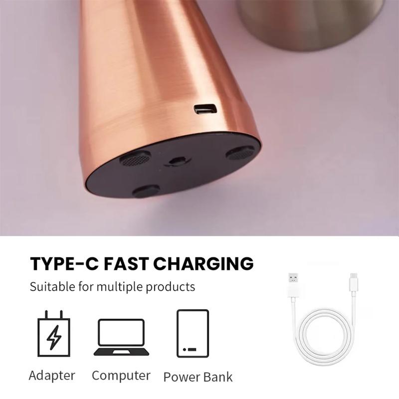Mushroom Table Lamp Portable Touch Rechargeable LED Bedside Light Touch Control Reading Lamp for Bedroom Nightstands Metal