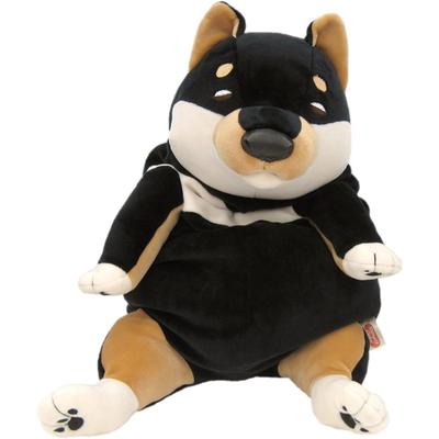 Shinada Global Mochi Series Mochi Dog Shiba Inu Plush Toy Black 22x22x30cm Animal Stuffed Toy