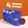 Sleepy Owl Ground Coffee Bag For French Press Sampler Pack | 50G X 4 Flavours - Dark Roast, Original Medium Roast, French Vanilla & Hazelnut