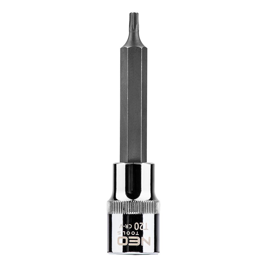 Torx bit on 1/2" socket, T20 x 100 mm