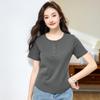 Summer Women's Slim and Thin Short-sleeved Casual Bottoming T-shirt