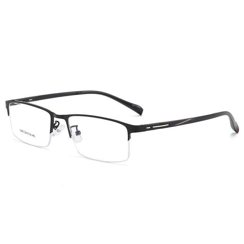Ultra-Light Men's Retro Half-Rim Glasses Frame
