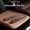 Magnetisk Svart Valnöt Tillfällig Parkeringsskylt för Bilar
