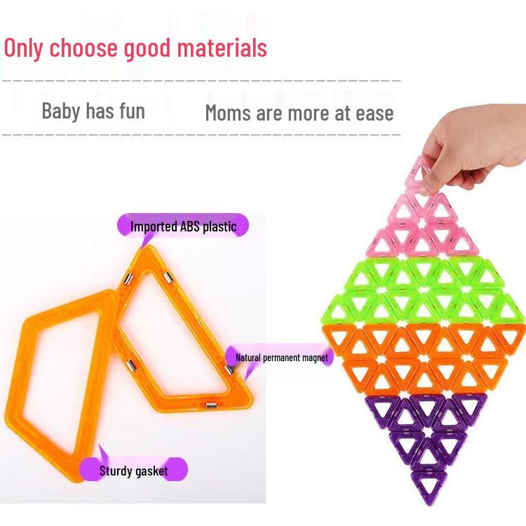 Magnetic Tiles Building Blocks for Kids - 3D Puzzle Toy for Ages 3-6, Educational Tool for Boys and Girls