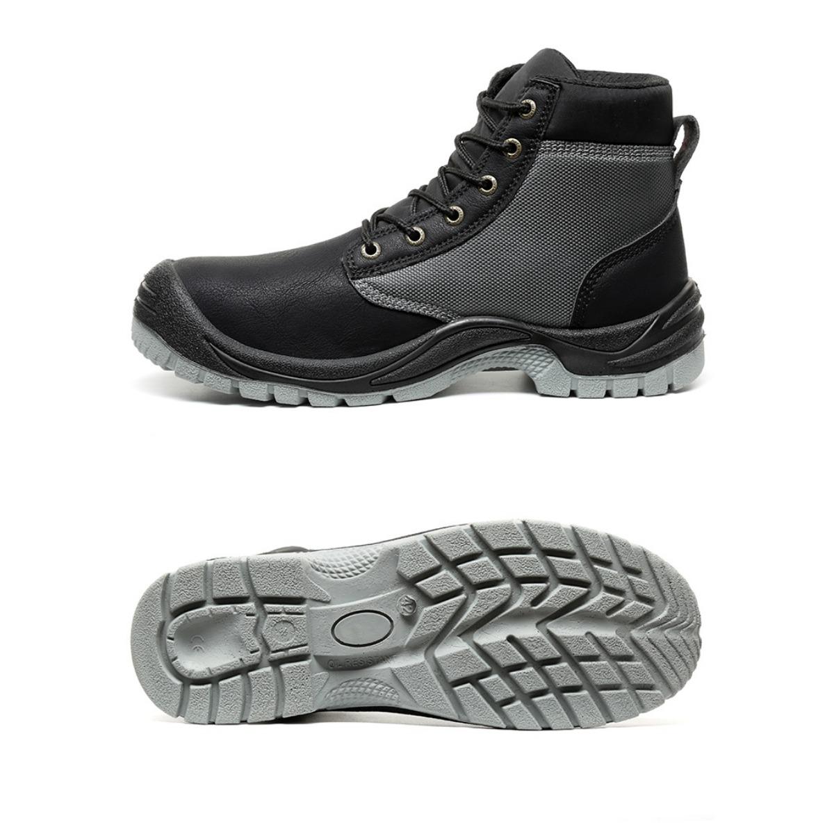 

Антистатическая рабочая обувь для мужчин, противоударные высокие антипрокольные рабочие туфли, износостойкая защитная рабочая обувь 43 чёрный