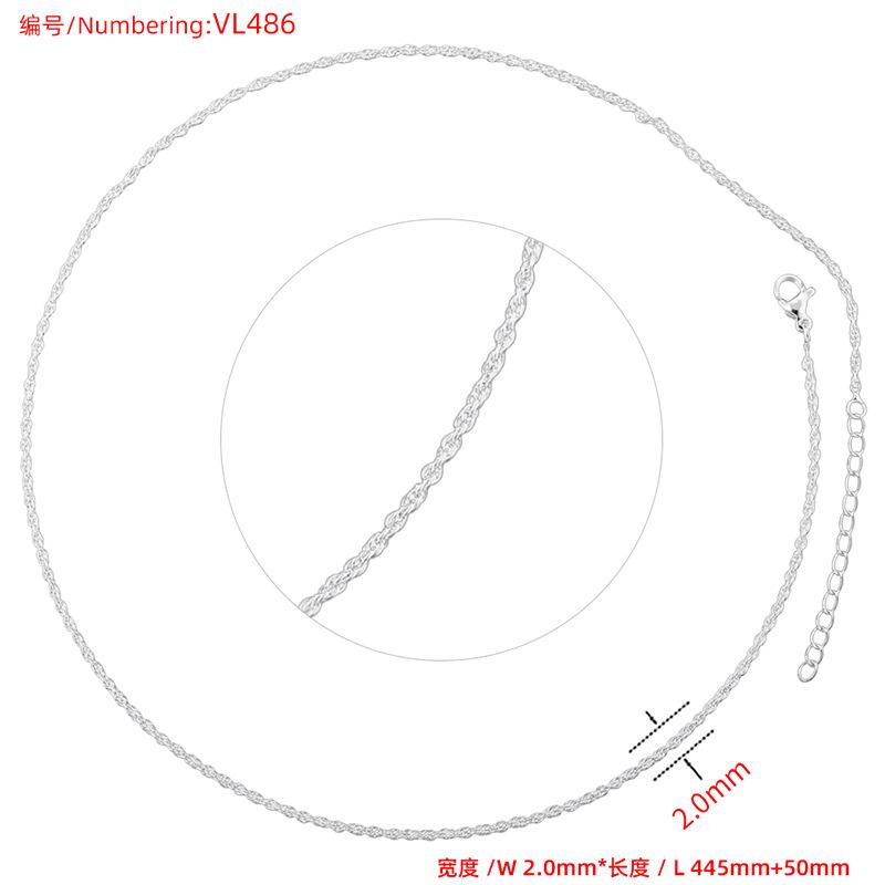 

Gypsy Cauliflower Water Ripple Necklace Women S Diy Jewelry Snake Bone O-Shaped Universal Chain Vl480-486