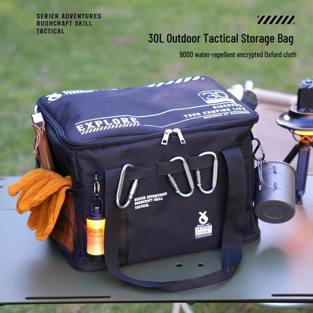 30L Outdoor Storage Bag for Cookware and Gas Cans - Anti-Collision Camping Picnic Bag