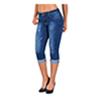Summer Women Fashion High Waist Skinny Jeans Knee Length Denim Capri Pants