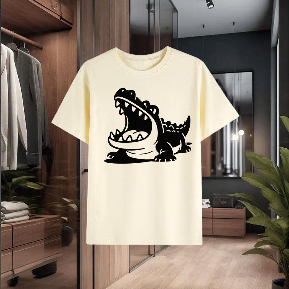 Men's Short - Sleeved T - Shirt Made of 100% Pure Cotton Summer-Appropriate Style with Loose Fit Realistic Simple Design Style
