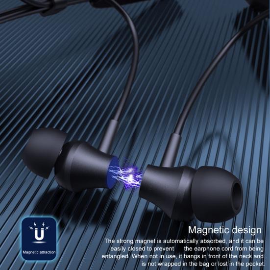 BL-01 Earphone In-ear Sweatproof ABS Wireless Neck Hanging Stereo Bluetooth-compatible 5.0 Headset for Sports
