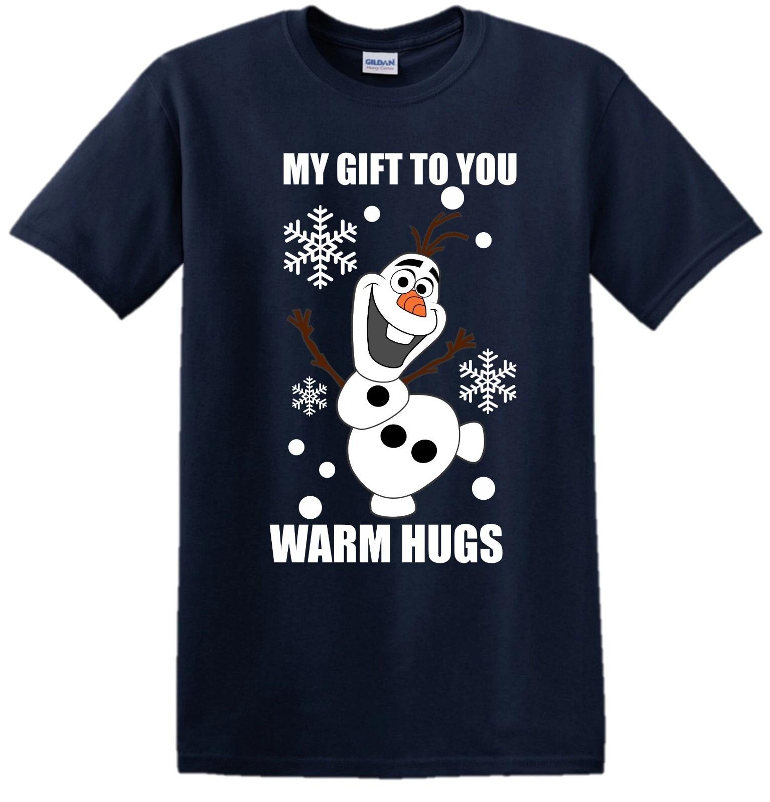Frozen 2 Elsa Anna Olaf Top Christmas Gift Present Men Girls Kids Boys T-shirt Tops Tees Unisex S
