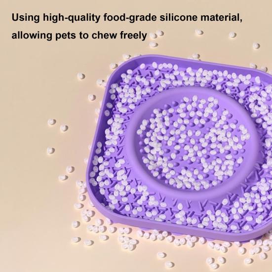 Slow Feeder Dog Bowls And Licking Mat Anti-Slip Silicone Dog Lick Bowl for Dogs Cats Interactive Puzzle Toy for Anxiety Boredom