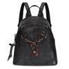 Johnature Genuine Leather Backpack Women Bag Vintage Animal Prints Embossing Leisure Large Capacity Outdoor Travel Bags