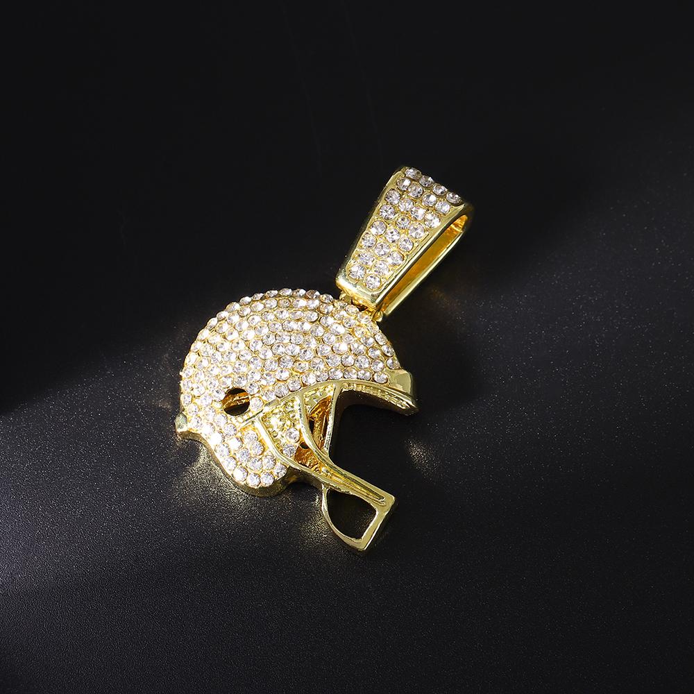 American Football Helmet Pendant For Necklace Making Rugby Ball Sports Jewelry Handcrafted Accessory NFL FOOTBALL HELMET Men