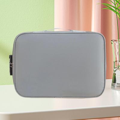Document Bag with Lock Multi Layer Card Case Versatile Waterproof Handbag Storage for