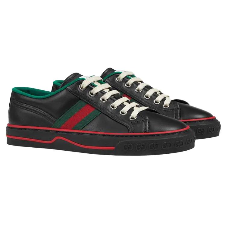 Gucci Tennis 1977 Sneakers Black Women's (Unisex) Skate Shoes 645979 17L10 1060
