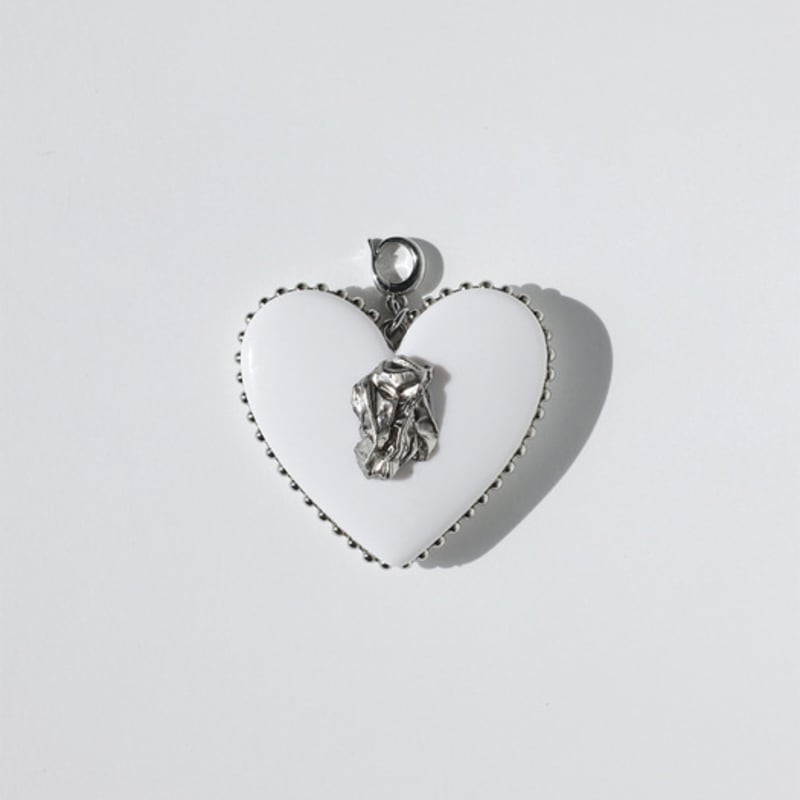 VERRYTASTE Heart Pendant Pearl Necklace - White
