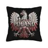Symbols of Poland Pillowcases  Funny Pillow Case For Sofa Home Decoration Square Pillow Cover
