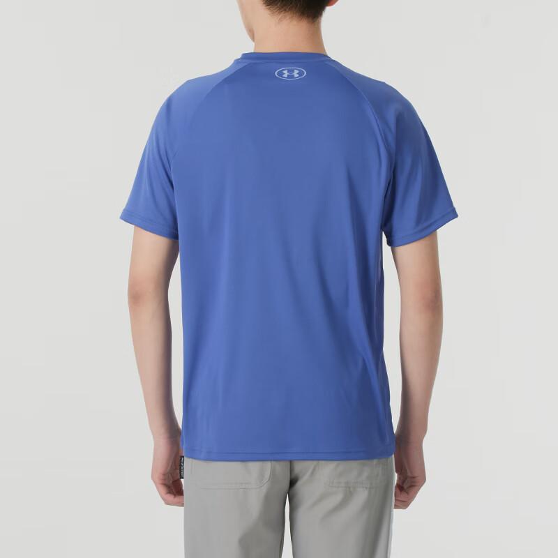 Under Armour Quick-Dry Breathable Sports Short Sleeve T-Shirt Men Tops Blue 1327965-561