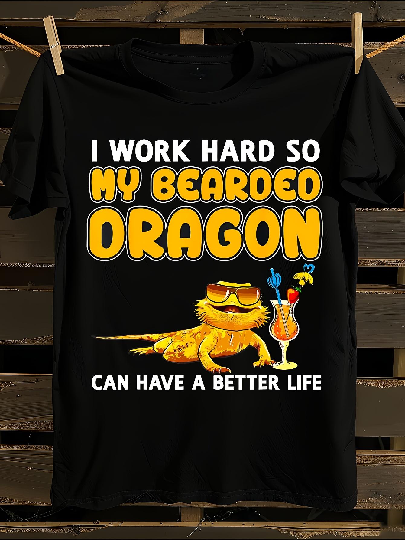 Funny Bearded Dragon Tshirt S