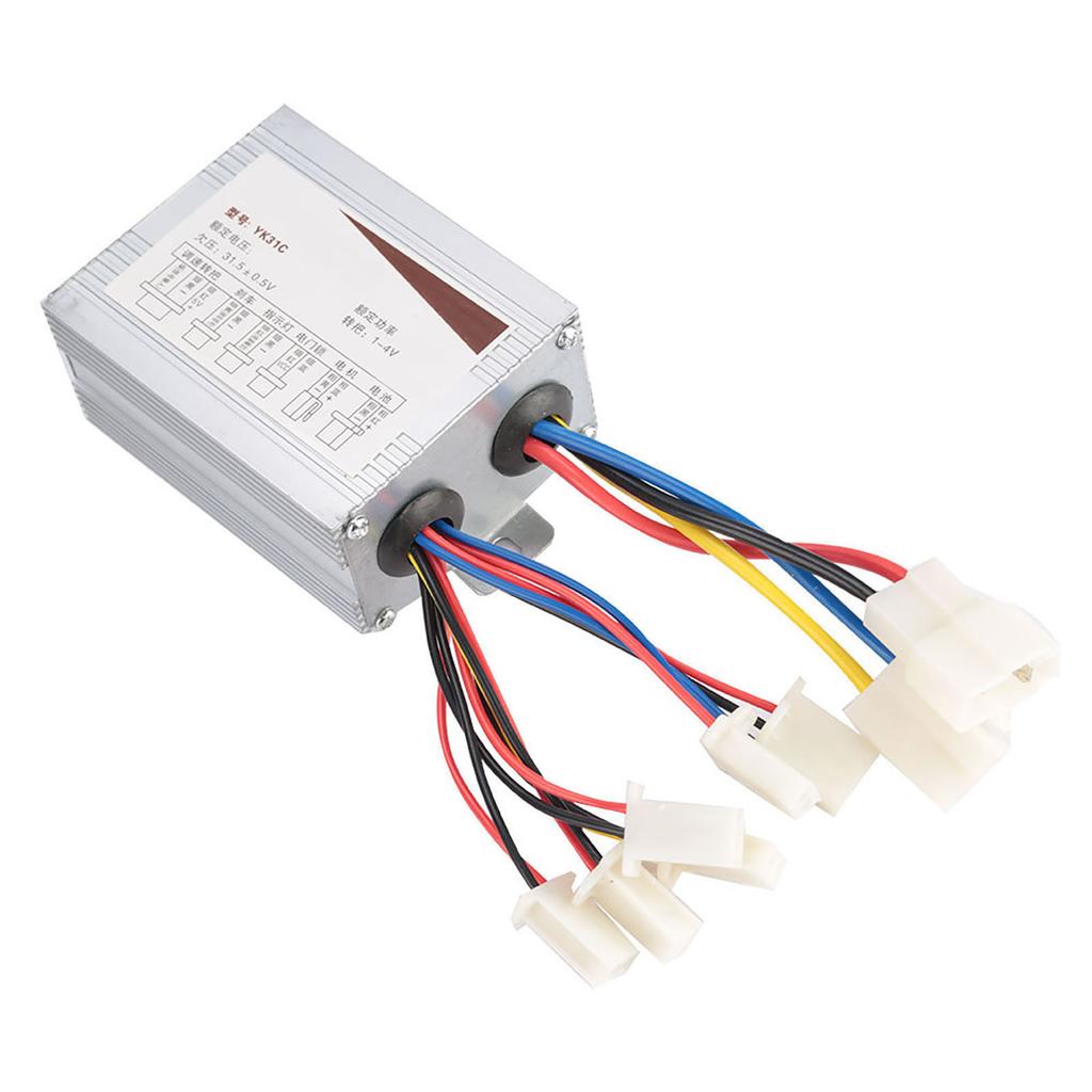 500W Motor Brushed Speed Controller & Throttle Grip for Electric Scooter Tricycle 24V
