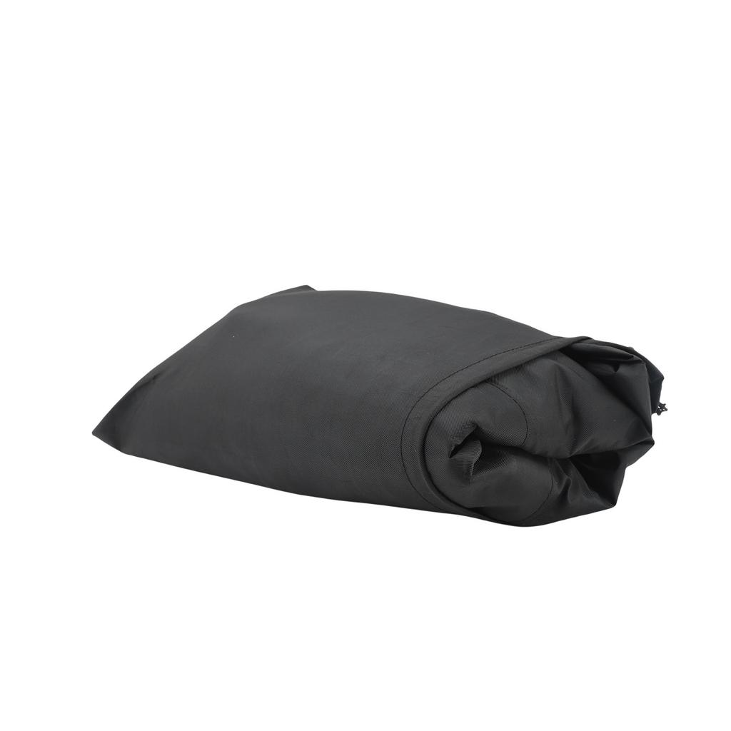 Patio Hanging Chaise Lounge Cover 420D Oxford Fabric Water Proof Outdoor Curved Hammock Swing Chair Cover Black 77.95x72.83x46.06in