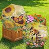 Popular Plant Sunshade Flower Potted Plant Sunscreen Umbrella Heat Insulation Outdoor Plant Floor Insert Umbrella Company