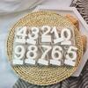 Birthday Cake Silicones Molds Sqaure Base Molds, Number Silicones Molds for Candle Holder Tealight Holder Decorations