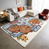 cartoon cute funny art Capybara hogar Bedside Rug Kitchen Bath Floor Mat Hallway Balcony Carpet Entrance Doormat Decor Home
