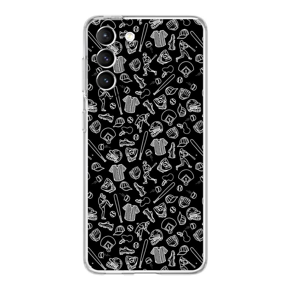 Baseball Clear Silicone Phone Case For Samsung Galaxy S23 S22 5G S20 Ultra S21 FE 5G S10E S9 S8 S10 Plus Soft Shockproof Cover
