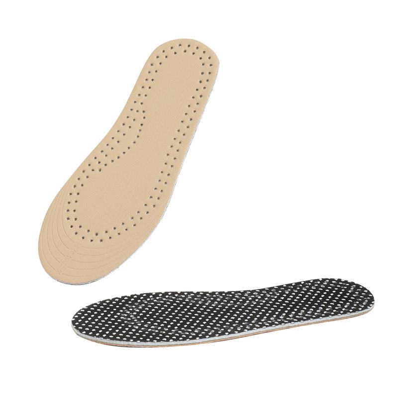 Children's Cowhide Leather Insoles: Breathable, Sweat-Absorbent, Antibacterial, Deodorant, Non-Slip Sport Insoles for Boys and Girls.