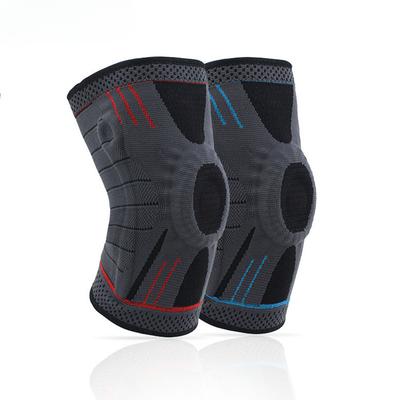 1PC Compression Knee Brace Support Silicone Spring Stabilizer Knee Pad Sports Basketball Volleyball Patella Knee Protector