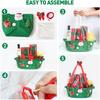 Christmas Themed Storage Basket for Storing Small Items Gift Holder Large Capacity Organizer for Home and Office
