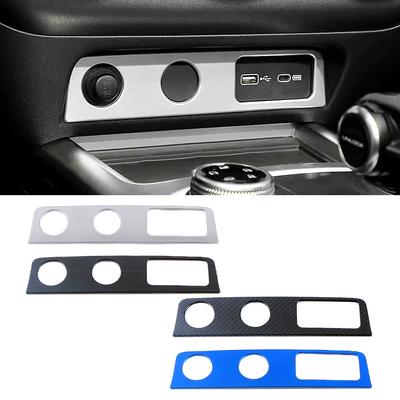 For GWM Tank 300 2024 2024 Center Console Cigarette Lighter USB Interface Panel Frame Cover Trim Interior Accessories Decor