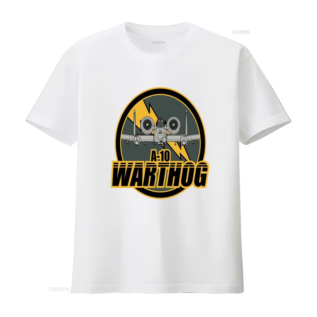 A 10 Warthog T Shirt Military Aircraft Design For Aviation Enthusiasts Vintage Washed Stretched Casual Designer Clothes Stylish