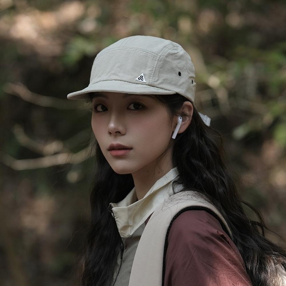 Quick-Dry Short Brim Baseball Cap Solid Color Peaked Cap Retro Sun Hat  Hiking